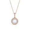 Cheap 🛒 Le Vian Vanilla Pearl (9mm) & Nude Diamond (1/3 Ct. T.w.) Halo Pendant Necklace In 14k Rose Gold, Adjustable Length To 20 ❤️ -Le Vian Shop unnamed file 1008