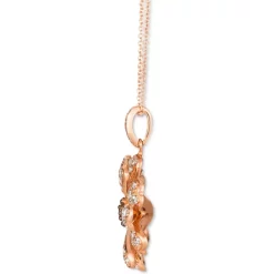 Promo 🥰 Le Vian Nude Diamond (1-1/3 Ct. T.w.) & Chocolate Diamond (1/6 Ct. T.w.) Pavé Flower Pendant Necklace In 14k Rose Gold 🌟 -Le Vian Shop unnamed file 101