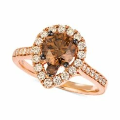 Deals 🤩 Le Vian Diamond Halo 20th Jubilee Ring (1-5/8 Ct. T.w.) In 14k Rose And White Gold 😀