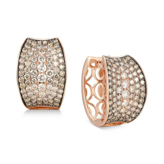 Buy 🎉 Le Vian Chocolate Diamond Small Hoop Earrings (4-1/20 Ct. T.w.) In 14k Rose Gold, 0.87 🌟 3 Buy 🎉 Le Vian Chocolate Diamond Small Hoop Earrings (4-1/20 Ct. T.w.) In 14k Rose Gold, 0.87 🌟