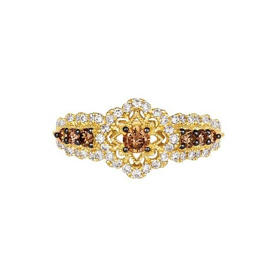 Coupon 🤩 Le Vian Chocolatier® Chocolate Diamond (1/3 Ct. T.w.) & Vanilla Diamond (1/3 Ct. T.w.) Halo Ring In 14k Gold 14k Honey Gold Ring 🔥 4 Coupon 🤩 Le Vian Chocolatier® Chocolate Diamond (1/3 Ct. T.w.) & Vanilla Diamond (1/3 Ct. T.w.) Halo Ring In 14k Gold 14k Honey Gold Ring 🔥 - Image 2