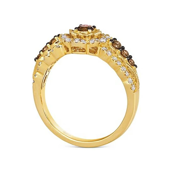 Coupon 🤩 Le Vian Chocolatier® Chocolate Diamond (1/3 Ct. T.w.) & Vanilla Diamond (1/3 Ct. T.w.) Halo Ring In 14k Gold 14k Honey Gold Ring 🔥 5 Coupon 🤩 Le Vian Chocolatier® Chocolate Diamond (1/3 Ct. T.w.) & Vanilla Diamond (1/3 Ct. T.w.) Halo Ring In 14k Gold 14k Honey Gold Ring 🔥 - Image 3