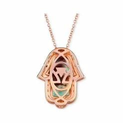 Top 10 💯 Le Vian Aquaprase 🍬 Candy & Nude Diamond (1/3 Ct. T.w.) Hamsa Hand Adjustable Pendant Necklace In 14k Rose Gold ⌛ -Le Vian Shop unnamed file 1044