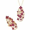 New ⭐ Le Vian Passion Ruby & Diamond Pendant Necklace & Ring Collection In 14k Gold 🧨
