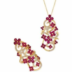 New ⭐ Le Vian Passion Ruby & Diamond Pendant Necklace & Ring Collection In 14k Gold 🧨