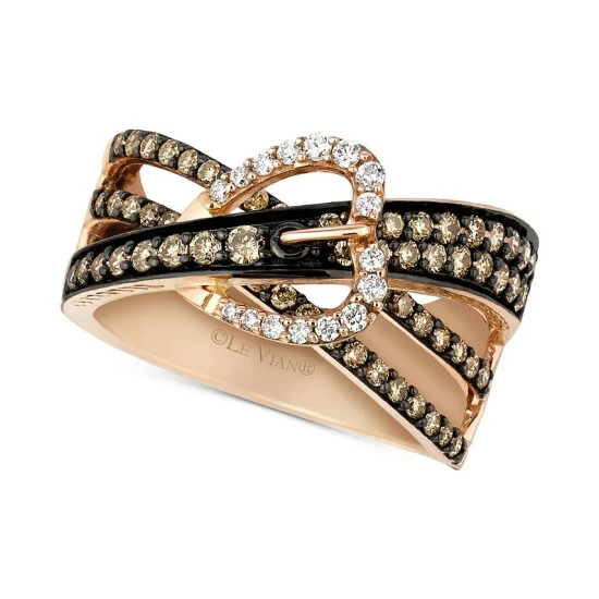 Wholesale 🛒 Le Vian Chocolatier® Gladiator Weave™ Diamond Belt Buckle Ring (9/10 Ct. T.w.) In 14k Rose Gold 👍 3 Wholesale 🛒 Le Vian Chocolatier® Gladiator Weave™ Diamond Belt Buckle Ring (9/10 Ct. T.w.) In 14k Rose Gold 👍
