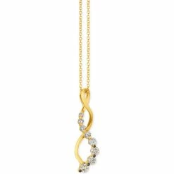 Deals 😍 Le Vian Nude Diamond™ Twist 18 Pendant Necklace (3/8 Ct. T.w.) In 14k Gold Yellow Gold 👏