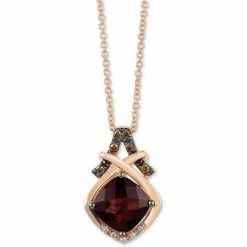 Best reviews of π Le Vian Raspberry Rhodolite (2-1/2 Ct. T.w.) & Diamond (1/10 Ct. T.w.) 18 Pendant Necklace In 14k Rose Gold β