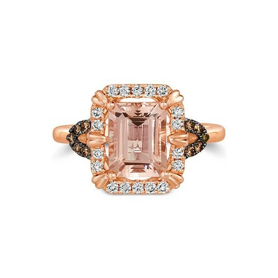 Cheapest ✔️ Le Vian Peach Morganite (1-3/4 Ct. T.w.) & Diamond (1/3 Ct. T.w.) In 14k Rose Gold 14k Strawberry Gold Ring ✔️ 4 Cheapest ✔️ Le Vian Peach Morganite (1-3/4 Ct. T.w.) & Diamond (1/3 Ct. T.w.) In 14k Rose Gold 14k Strawberry Gold Ring ✔️ - Image 2