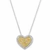 New ✨ Le Vian Sunny Yellow Diamond (1/5 Ct. T.w.) & Vanilla Diamond (1/5 Ct. T.w.) Heart 18 Pendant Necklace In Platinum & 18k Gold P18 Two Tone Gold Pendant 🔔 -Le Vian Shop unnamed file 1076