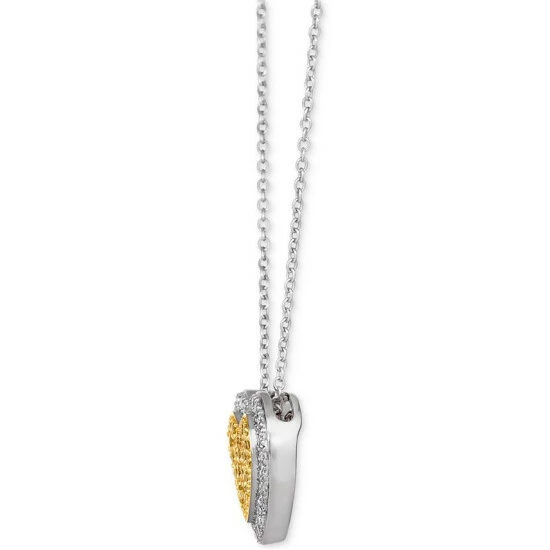 New ✨ Le Vian Sunny Yellow Diamond (1/5 Ct. T.w.) & Vanilla Diamond (1/5 Ct. T.w.) Heart 18 Pendant Necklace In Platinum & 18k Gold P18 Two Tone Gold Pendant 🔔 4 New ✨ Le Vian Sunny Yellow Diamond (1/5 Ct. T.w.) & Vanilla Diamond (1/5 Ct. T.w.) Heart 18 Pendant Necklace In Platinum & 18k Gold P18 Two Tone Gold Pendant 🔔 - Image 2