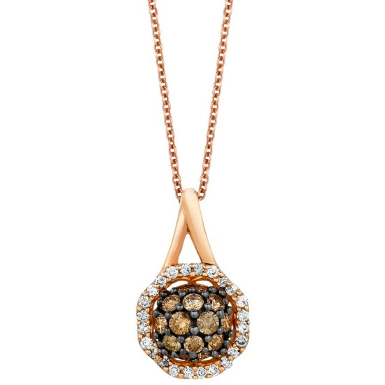 Discount 🛒 Le Vian Chocolatier® Diamond Cluster 18 Pendant Necklace (5/8 Ct. T.w.) In 14k Rose Gold 🤩 3 Discount 🛒 Le Vian Chocolatier® Diamond Cluster 18 Pendant Necklace (5/8 Ct. T.w.) In 14k Rose Gold 🤩