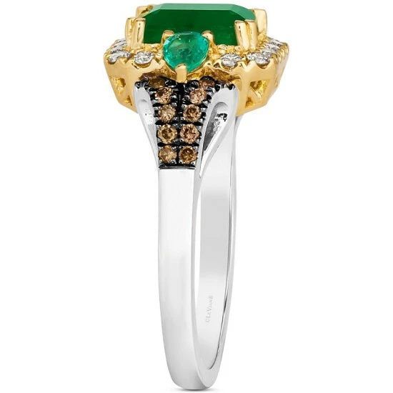 Wholesale 😍 Le Vian Couture® New Emerald (1 Ct. T.w.), Costa Smeralda Emeralds (1/5 Ct. T.w.) & Diamond (3/8 Ct. T.w.) Ring In Platinum & 14k Gold Platinum & 14k Tt Ring 0.38 Dia 0.32 Ne, Em 🔔 6 Wholesale 😍 Le Vian Couture® New Emerald (1 Ct. T.w.), Costa Smeralda Emeralds (1/5 Ct. T.w.) & Diamond (3/8 Ct. T.w.) Ring In Platinum & 14k Gold Platinum & 14k Tt Ring 0.38 Dia 0.32 Ne, Em 🔔 - Image 4