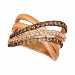 Wholesale 🛒 Le Vian Creme Brulee® Diamond Crisscross Ring (1-1/6 Ct. T.w.) In 14k Rose Gold 🔔