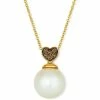 New 😍 Le Vian Vanilla Pearl (10mm) & Chocolate Diamond (1/20 Ct. T.w.) Heart Cluster Adjustable Pendant Necklace In 14k Gold Yellow Gold 🎁 -Le Vian Shop unnamed file 1113