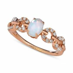 Cheapest ❤️ Le Vian Crème Brûlée® Neopolitan Opal (3/8 Ct. T.w.) & Nude Diamond (1/4 Ct. T.w.) Statement Ring In 14k Rose Gold 🛒