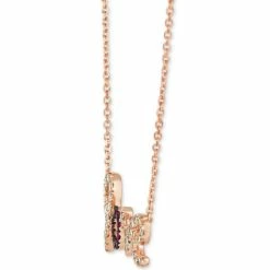 New 😍 Le Vian Ruby (1/5 Ct. T.w.) & Nude Diamond (5/8 Ct. T.w.) Love Script Pendant Necklace In 14k Rose Gold, 16 + 2 Extender 🥰 -Le Vian Shop unnamed file 1142