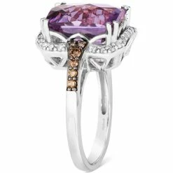Brand new 🧨 Le Vian Grape Amethyst (5-1/10 Ct. T.w.) & Diamond (1/3 Ct. T.w.) Statement Ring In 14k White Gold 🎁 -Le Vian Shop unnamed file 1153