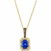Brand new ⌛ Le Vian Blueberry Tanzanite (1 Ct. T.w.) & Diamond (1/6 Ct. T.w.) Pendant Necklace In 14k Gold, 18 + 2 Extender 14k Honey Gold Pendant 🎁 -Le Vian Shop unnamed file 1168