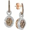 Budget ❤️ Le Vian Nude Diamond & Chocolate Diamond Drop Earrings (1-1/4 Ct. T.w.) In 14k White & Rose Gold 🔥 -Le Vian Shop unnamed file 1176