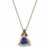 Deals 🛒 Le Vian Blueberry Tanzanite (1 Ct. T.w.) & Diamond (1/3 Ct. T.w.) Pendant Necklace In 14k Rose Gold, 18 + 2 Extender 🌟