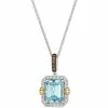Brand new 👏 Le Vian Sea Blue Aquamarine (2 Ct. T.w.) & Diamond (1/4 Ct. T.w.) 20 Adjustable Pendant Necklace In 14k Two-Tone Gold No Color ⭐ -Le Vian Shop unnamed file 1189