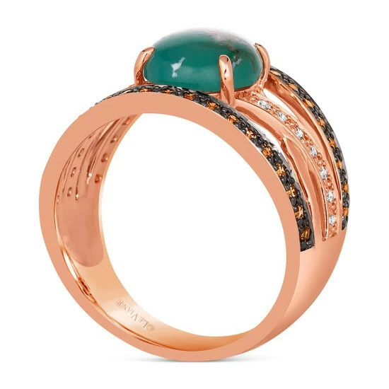 Cheap 🎁 Le Vian Aquaprase 🍬 Candy & Diamond (3/8 Ct. T.w.) Openwork Statement Ring In 14k Rose Gold ❤️ 7 Cheap 🎁 Le Vian Aquaprase 🍬 Candy & Diamond (3/8 Ct. T.w.) Openwork Statement Ring In 14k Rose Gold ❤️ - Image 5