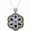Coupon ⌛ Le Vian Chocolatier® Blueberry Sapphire (2-1/5 Ct. T.w.) & Diamond (1-5/8 Ct. T.w.) Openwork Flower 18 Pendant Necklace In 14k White Gold 💯 -Le Vian Shop unnamed file 1207