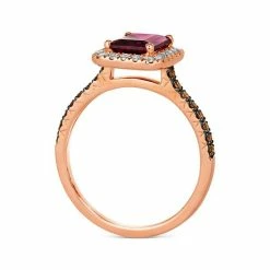Flash Sale ✔️ Le Vian Raspberry Rhodolite (1-5/8 Ct. T.w.) & Diamond (3/8 Ct. T.w.) Halo Ring In 14k Rose Gold 14k Strawberry Gold Ring 🔥 -Le Vian Shop unnamed file 1214