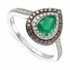 Flash Sale 🎉 Le Vian New Emerald (1/2 Ct. T.w.) & Diamond (3/8 Ct. T.w.) Halo Ring In 14k White Gold 😀 -Le Vian Shop unnamed file 1223