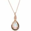 Wholesale 🧨 Le Vian Neopolitan Opal (1 Ct. T.w.) & Diamond (5/8 Ct. T.w.) Teardrop Twist 18 Pendant Necklace In 14k Rose Gold ⌛ -Le Vian Shop unnamed file 1253