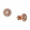 Outlet ✨ Le Vian Chocolate Diamond (3/8 Ct. T.w.) & Vanilla Diamond (5/8 Ct. T.w.) Cluster Halo Stud Earrings In 14k Rose Gold 🔔 -Le Vian Shop unnamed file 1258