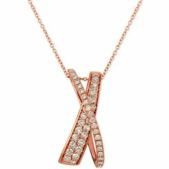 Wholesale ⭐ Le Vian Nude Diamonds™ Crisscross 20 Pendant Necklace (5/8 Ct. T.w.) In 14k Rose Gold 😉