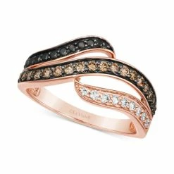 Top 10 ⭐ Le Vian Multicolor Diamond Swirl Ring (1/2 Ct. T.w.) In 14k Rose Gold 🛒