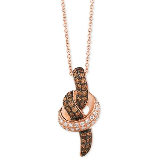 Hot Sale 🛒 Le Vian Chocolatier® Diamond Pendant Necklace (1/2 Ct. T.w.) In 14k White Or Rose Gold 👏 3 Hot Sale 🛒 Le Vian Chocolatier® Diamond Pendant Necklace (1/2 Ct. T.w.) In 14k White Or Rose Gold 👏