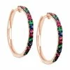 New ⭐ Le Vian Multi-Gemstone (9/10 Ct. T.w.) Hoop Earrings In 14k Rose Gold Sapphire ⌛ -Le Vian Shop unnamed file 1288