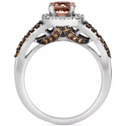 Wholesale ✔️ Le Vian Peach Morganite (1/2 Ct. T.w.) & Diamond (5/8 Ct. T.w.) Halo Ring In 14k White Gold 🔔 -Le Vian Shop unnamed file 129