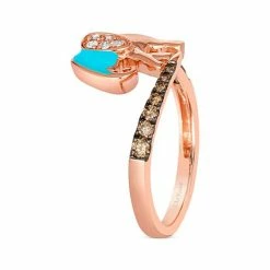 Coupon 🤩 Le Vian Turquoise Enamel & Diamond (1/5 Ct. T.w.) Elephant Statement Ring In 14k Rose Gold 🧨 -Le Vian Shop unnamed file 1304