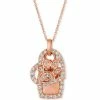 Best Pirce ⌛ Le Vian Nude Diamond 🦮 Dog Paw Heart 20 Pendant Necklace (7/8 Ct. T.w.) In 14k Rose Gold 💯 -Le Vian Shop unnamed file 1315