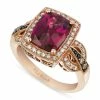 Hot Sale 🔔 Le Vian Raspberry Rhodolite (3-1/20 Ct. T.w.) & Diamond (1/3 Ct. T.w.) Halo Statement Ring In 14k Rose Gold ❤️ -Le Vian Shop unnamed file 1320