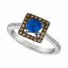 Flash Sale 😍 Le Vian Chocolatier® Blueberry Sapphire (5/8 Ct. T.w.) & Diamond (1/4 Ct. T.w.) Square Halo Ring In 14k White Gold 👏 -Le Vian Shop unnamed file 1339