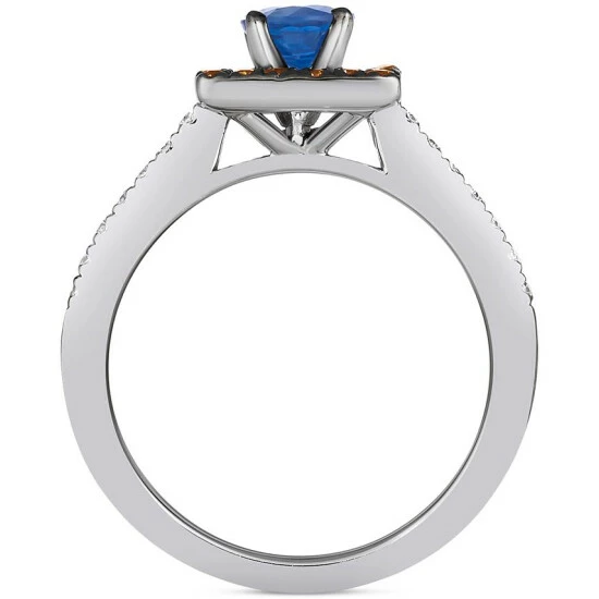 Flash Sale 😍 Le Vian Chocolatier® Blueberry Sapphire (5/8 Ct. T.w.) & Diamond (1/4 Ct. T.w.) Square Halo Ring In 14k White Gold 👏 4 Flash Sale 😍 Le Vian Chocolatier® Blueberry Sapphire (5/8 Ct. T.w.) & Diamond (1/4 Ct. T.w.) Square Halo Ring In 14k White Gold 👏 - Image 2