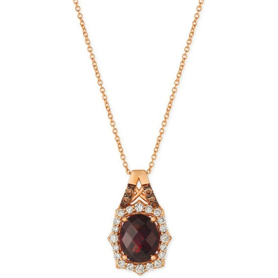 Deals 🥰 Le Vian Rhodolite Garnet (3-1/5 Ct. T.w.) & Diamond (3/8 Ct. T.w.) 18 Pendant Necklace In 14k Rose Gold 😀 3 Deals 🥰 Le Vian Rhodolite Garnet (3-1/5 Ct. T.w.) & Diamond (3/8 Ct. T.w.) 18 Pendant Necklace In 14k Rose Gold 😀