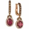 Brand new 😍 Le Vian Raspberry Rhodolite® (2-3/4 Ct. T.w.) & Diamond (3/4 Ct. T.w.) Drop Earrings In 14k Rose Gold Garnet ✨ -Le Vian Shop unnamed file 1358