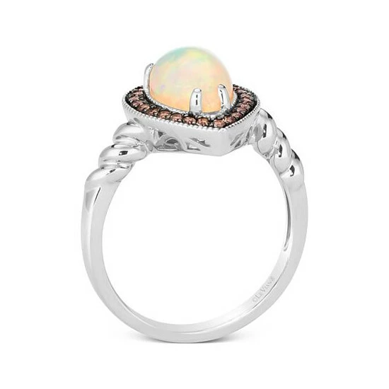 Best Sale โค๏ธ Le Vian Neopolitan Opal (7/8 Ct. T.w.) & Chocolate Diamond (1/5 Ct. T.w.) Halo Ring In 14k White Gold ๐ 5 Best Sale โค๏ธ Le Vian Neopolitan Opal (7/8 Ct. T.w.) & Chocolate Diamond (1/5 Ct. T.w.) Halo Ring In 14k White Gold ๐ - Image 3