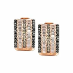 Best Pirce ❤️ Le Vian Exotics® Multi-Row Diamond Hoop Earrings (1-3/8 Ct. T.w.) In 14k Rose Gold 🔔 -Le Vian Shop unnamed file 1368