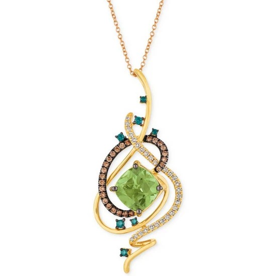 Top 10 ⭐ Le Vian Exotics® Crazy Collection® Mint Julep Quartz™ (3-1/4 Ct. T.w.) & Diamond (3/4 Ct. T.w.) 18 Pendant Necklace In 14k Gold Yellow Gold 🧨 3 Top 10 ⭐ Le Vian Exotics® Crazy Collection® Mint Julep Quartz™ (3-1/4 Ct. T.w.) & Diamond (3/4 Ct. T.w.) 18 Pendant Necklace In 14k Gold Yellow Gold 🧨