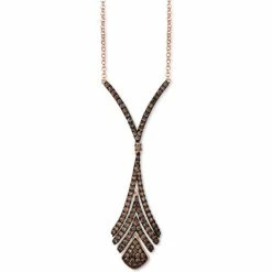Top 10 ๐ฅ Le Vian Chocolate Diamond Flared Adjustable Pendant Necklace (1-3/8 Ct. T.w.) In 14k Rose Gold ๐