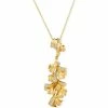 Best Sale 🔔 Le Vian Nude Diamond Floral 18 Pendant Necklace (1/3 Ct. T.w.) In 14k Gold Yellow Gold ⌛