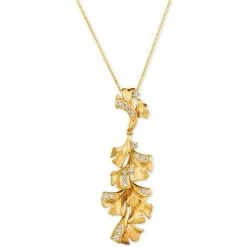 Best Sale 🔔 Le Vian Nude Diamond Floral 18 Pendant Necklace (1/3 Ct. T.w.) In 14k Gold Yellow Gold ⌛